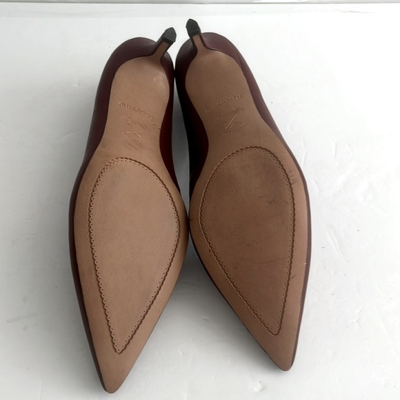 FRANCO SARTO Women's Kim Kitten Heel Dress Pump Shoes Berry Red Size 9.5 NEW - Picture 10 of 10